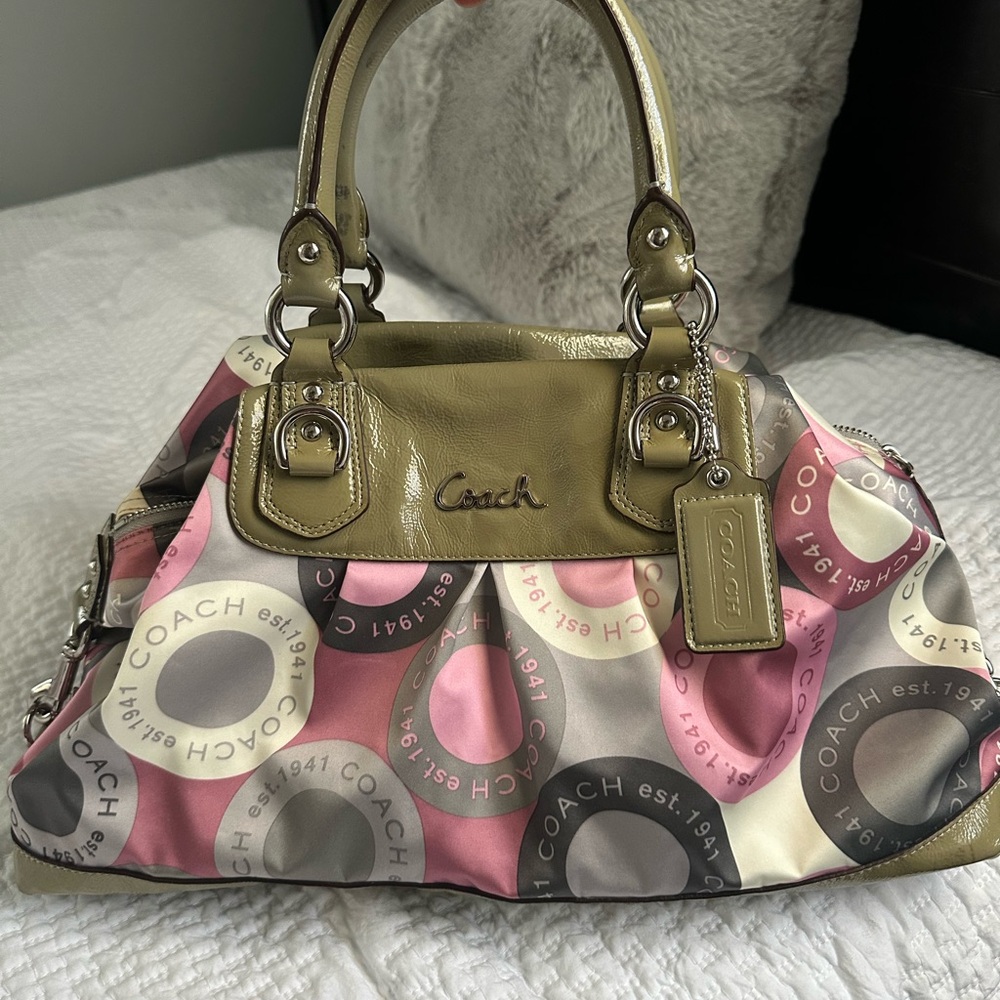 Coach Multicolor Signature Tote Bag